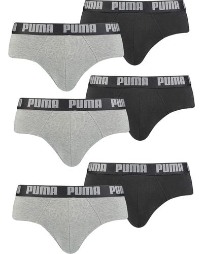 PUMA Brief Unterhosen . 6er Pack - Schwarz