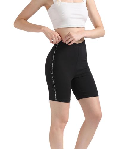 Calvin Klein LOGO ELASTIC CYCLING SHORTS Shorts - Schwarz