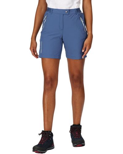 Regatta Ladies Mountain Shorts Ii Dusty Denim 12 - Blue