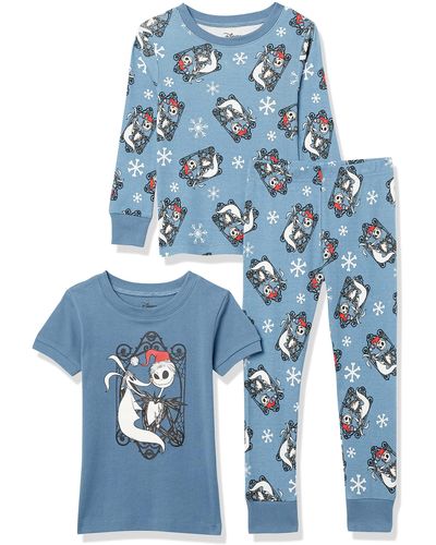 Amazon Essentials Disney Star Wars Marvel Snug-Fit Cotton Pajamas Conjunto de Pijama - Azul