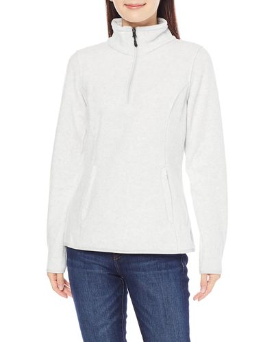 Amazon Essentials Giacca Invernale Modello Pullover con Zip Corta A iche Lunghe con vestibilità Classica - Bianco