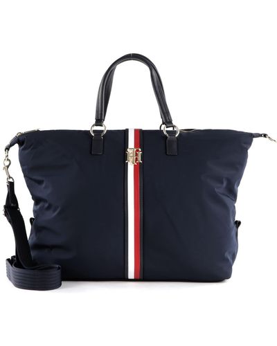 Tommy Hilfiger Aw0aw11710 Relaxed Th Weekenderbags Dw5 Navy - Blue
