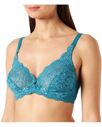 Triumph Amourette 300 Whp X Reggiseno Sfoderato con Ferretto - Blu