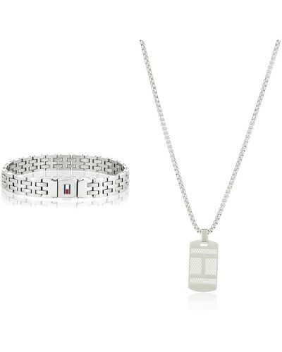 Tommy Hilfiger 2701062 & Jewelry Halskette für aus Edelstahl - Mettallic