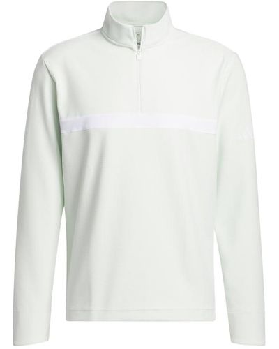 adidas Ultimate365 Novelty Layer Quarter-zip Top Pullover Jumper - White
