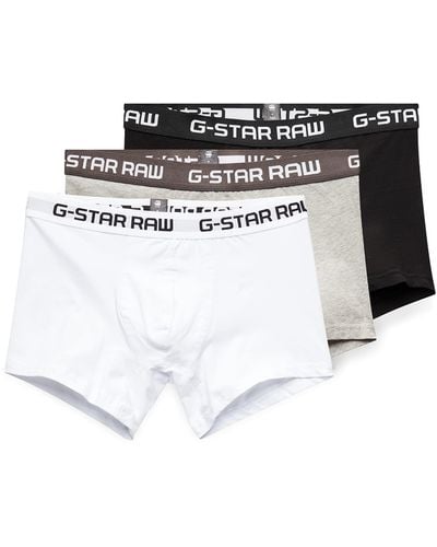 G-Star RAW Classic Trunks 3-Pack - Weiß