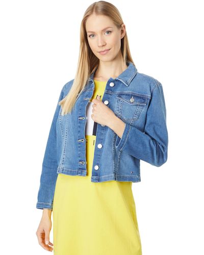 Tommy Hilfiger Veste en jean stretch pour femme - Bleu