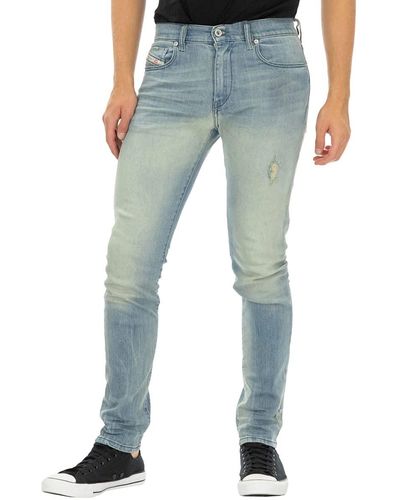 DIESEL D-Strukt 081AP Jeans Hose Slim Tapered - Blau