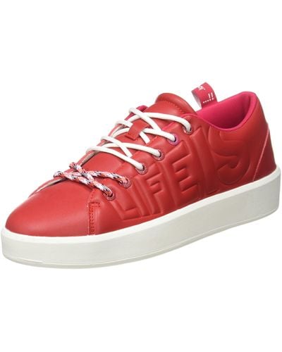 Desigual Lage Sneakers Fancy Awesome - Rood