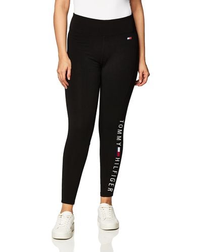 Tommy Hilfiger Performance Workout hoher Taille Leggings - Schwarz