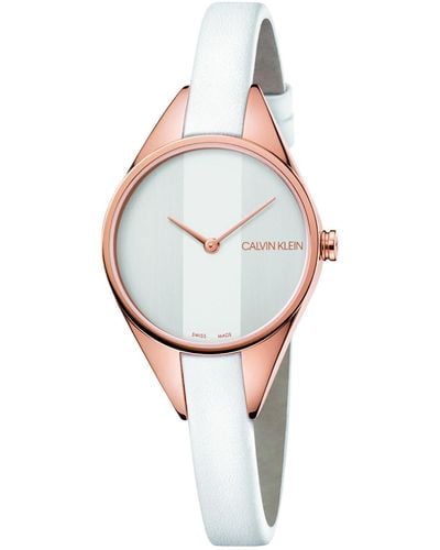 Calvin Klein Reloj Analogico para Mujer de Cuarzo con Correa en Acero Inoxidable K8G23146 - Metálico