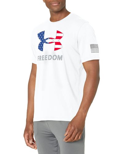 Under Armour Standard New Freedom Logo T-shirt, - White