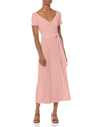 Guess Short Sleeve Erynn Dress - Pink