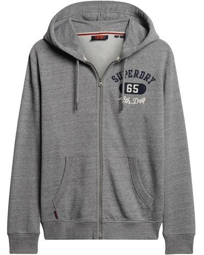 Superdry Vintage Superstate Ziphood Sweatshirt - Grau