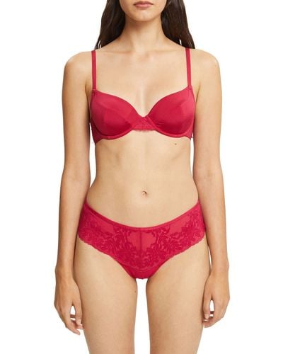 Esprit Micro Lace Mix RCS Underwire Bra Sujetador Moldeado - Rojo