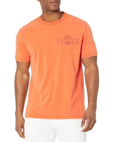 Desigual Mens Casual T Shirt - Orange