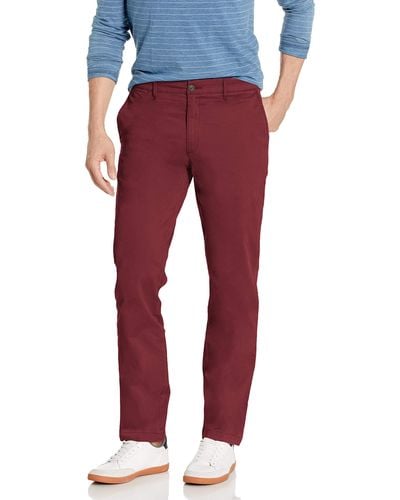 Goodthreads Slim-fit Washed Comfort Stretch Chino Pant - Red