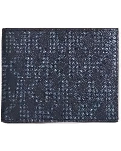 Michael Kors S Jet Set Leather Bi Fold Wallet Admiral Blue