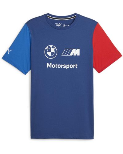 PUMA BMW M Motorsport Essentials Logo T-Shirt - Blau