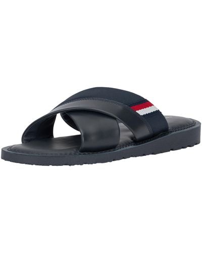 Tommy Hilfiger Core Hilfiger Lth Criss C Sandal - Black