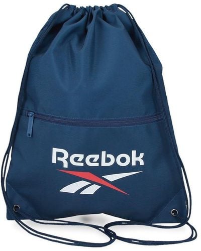 Reebok Ashland Backpack Sack With Zip Blue 35x46cm Polyester By Joumma Bags