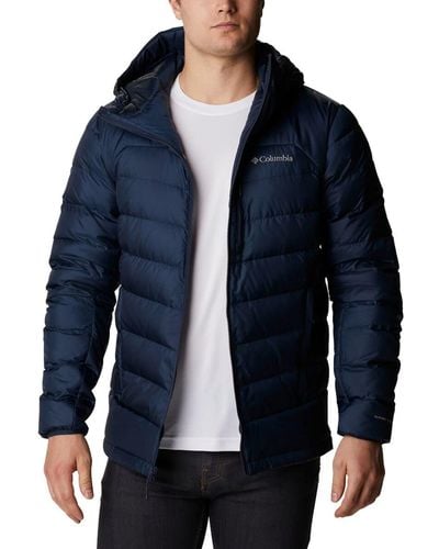 Columbia Autumn Park Down Hooded Jacket - Blue