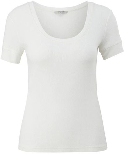 Comma, T-Shirt - Weiß