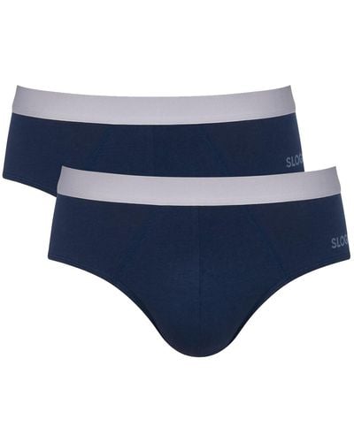 Sloggi Men Go Abc 2.0 Brief 2p Underwear - Blue
