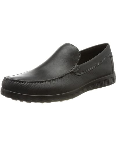 Ecco Mens Lite Moc Classic Driving Style Loafer - Black