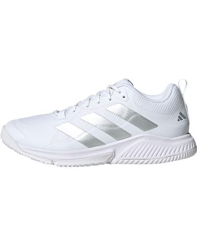 adidas Court Team Bounce 2.0 Sneakers,ftwr White/silver Met./grey One,37 1/3 Eu - Wit