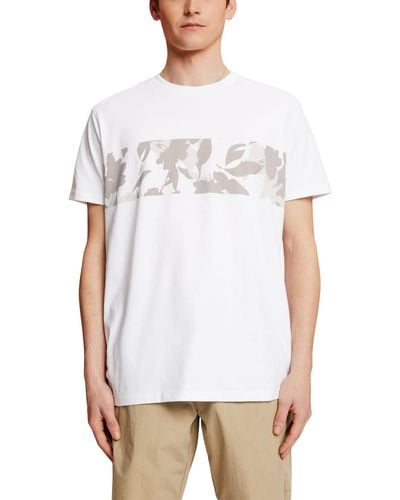 Esprit T-shirt Met Frontprint - Wit