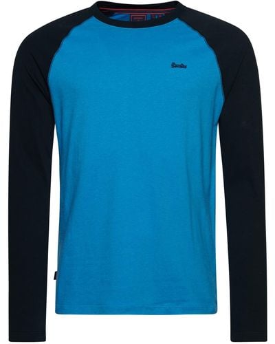 Superdry Long Sleeve T-shirt - Blue