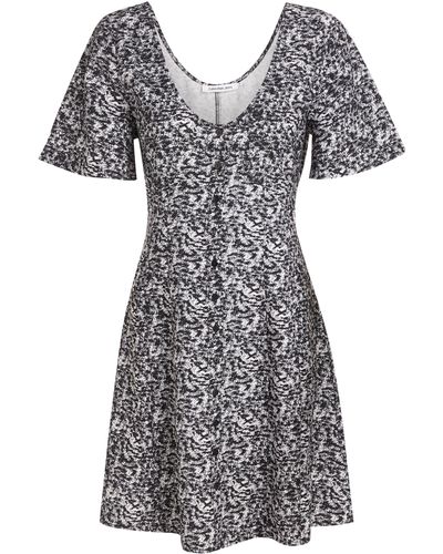 Calvin Klein Mini Sommerkleid Button DOWN Short Sleeve Dress Painter Animal Print schwarz - S