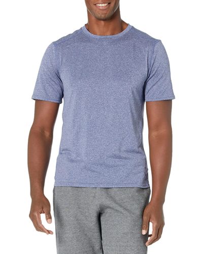 Amazon Essentials T-Shirt à ches Courtes en Tech Stretch - Bleu