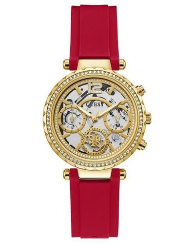 Guess Reloj Solstice GW0484L1 Mujer silicona Roja - Rouge