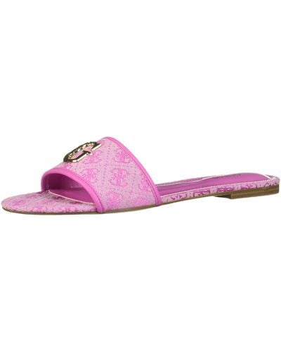 Guess Tahiti Flache Sandale - Pink