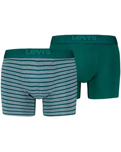 Levi's Stripe Boxer Briefs - Green
