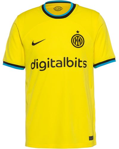 Nike 2022-2023 Inter Milan Third Football Soccer T-shirt Yellow