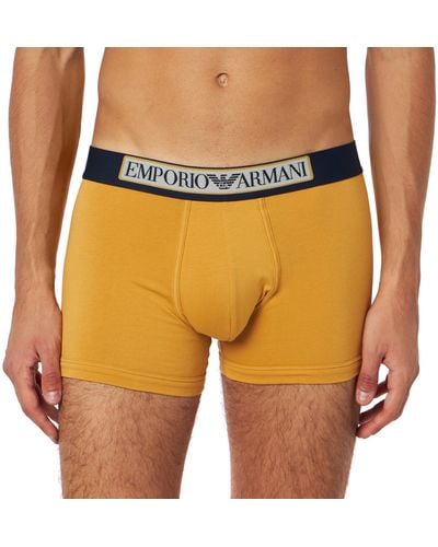 Emporio Armani Underwear Boxer Logo Label Caleçon - Orange