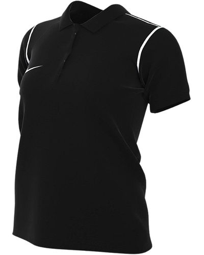 Nike W Nk Df Park20 Polo Met Korte Mouwen - Zwart