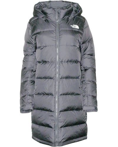 The North Face Metro Iii Parka Down Winter Long Hooded Puffer Jacket - Grey