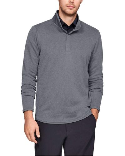 Men's ua storm shop sweaterfleece snap mock