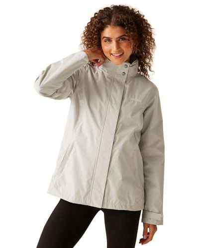 Regatta S Ladies Daysha Waterproof Rain Shell Jacket - Natural