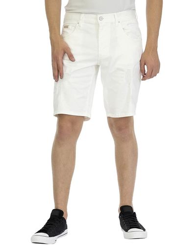 Emporio Armani A|X Armani Exchange 5 Pocket Bermuda Legere Shorts - Weiß