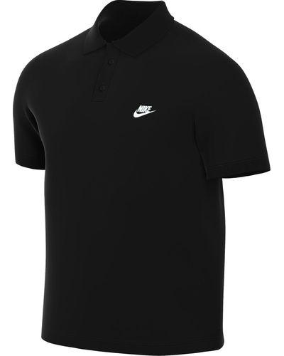 Nike M Nk Club Ss Polo Pique - Zwart