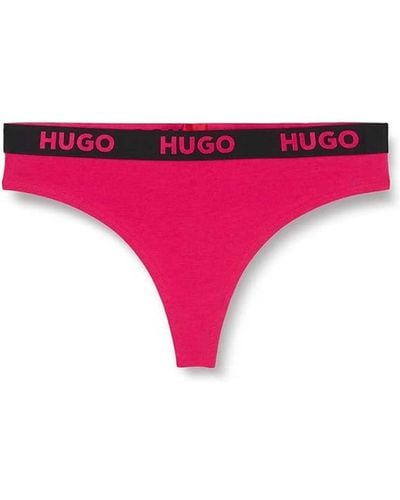 HUGO Thong Sporty Logo String - Pink