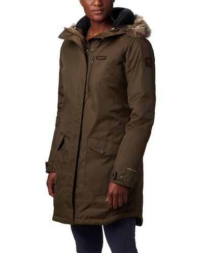 Columbia Suttle Mountain? Long Insulated Jacket - Brown