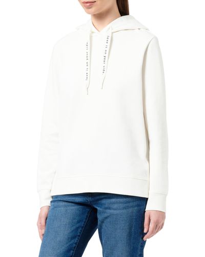 S.oliver 2141861 Sweatshirt mit Kapuze - Weiß