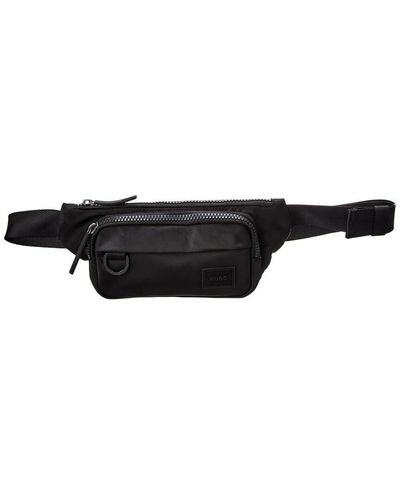 HUGO Gürteltasche aus Polyester mit verstellbarem Riemen Hüfttasche - Schwarz