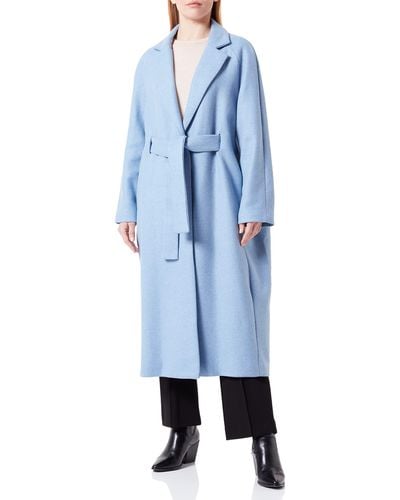 Benetton Cappotto 2FNXDN017 Donna - Blu